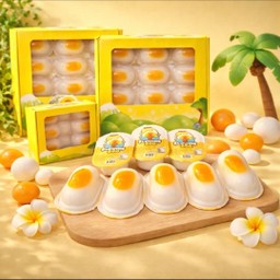 พุดดิ้งไข่เยิ้ม 12ชิ้น