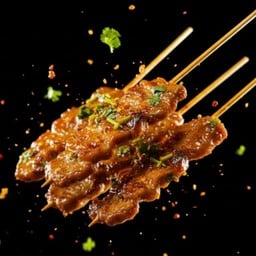 หมูปิ้งโบราณ - หมูย่างน้ำตก (ตลาดบางจาก)