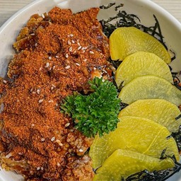 ข้าว ไก่กรอบ หม่าล่า ทันมูจิ