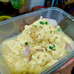 ไข่น้ำหมูสับต้นหอม/หอมแขก