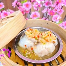 ปลากระพงนึ่งมะนาว l 2 ชิ้น