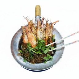 กุ้งแม่น้ำอบวุ้นเส้น 5 ตัว