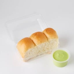 ขนมปัง จิ้มสังขยาใบเตย (เล็ก)