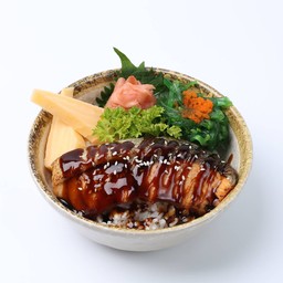 Grilled Salmon Terriyaki Don