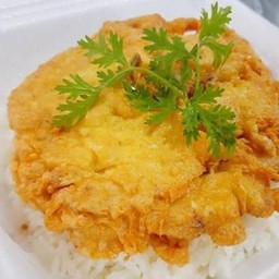 ไข่เจียวหมูสับ ราดข้าว