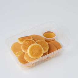 มินิแพนเค้กและเมเปิ้ลซอส