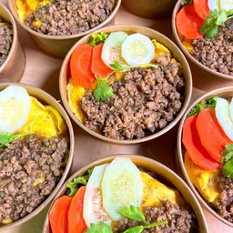 ข้าวไข่ข้นหมูสับ