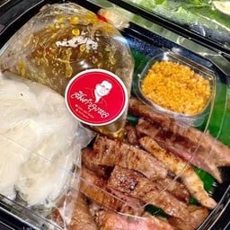 เมี่ยงเนื้อย่างโคขุน