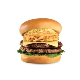ดับเบิ้ลวากิวโปเตโต้เทมปุระ ชีสเบอร์เกอร์  Double Wagyu Potato Tempura Cheeseburger