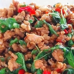 ข้าวกระเพราหมูสับ