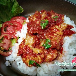 ผัดพริกแกงไก่