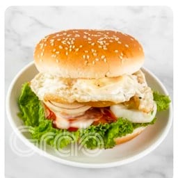 เบอร์เกอร์เนื้อไข่