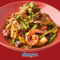 ส้มตำหน่อไม้กุ้งสด