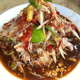 ตำผสม ( ปูปลาร้า+ไทย+และอื่นๆ)