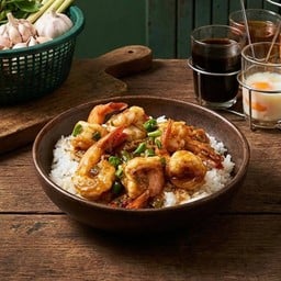 เมนูใหม่! ข้าวกุ้งคั่วแซ่บผัดซอสสุกี้