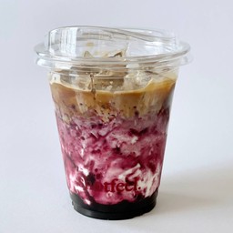 Coffee blueberry latte