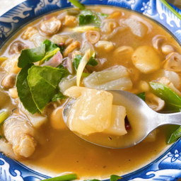 ต้มแซ่บเอ็นแก้ว (เนื้อ)