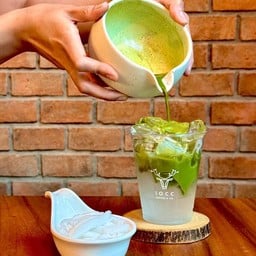 มัทฉะน้ำมะพร้าวสด