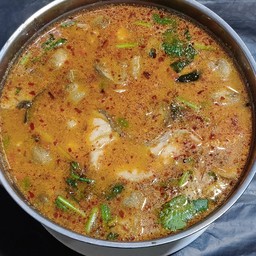 ต้มยำ  เนื้อปลาเก๋าน้ำข้น