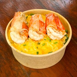 ข้าวไข่ข้นกุ้งแม่น้ำย่างเนย
