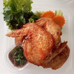 หมูทอด ไก่ทอด (น้ำจิ้มแจ่ว/แจ่วบอง)