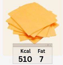 เชดด้าชีส 1 แผ่น