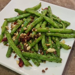 ผัดถั่วแขก จานเล็ก