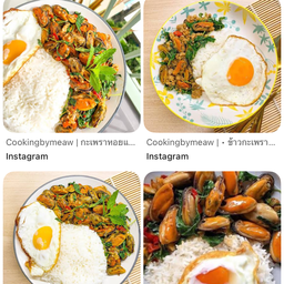 กระเพราหอยแมลงภู่