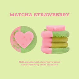 Matcha Strawberry Fatcaron