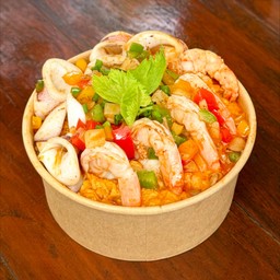 ข้าวไข่ข้นทะเลผัดผงกระหรี่