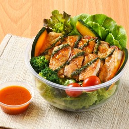 ไก่ย่างถ่านซอสเบซิล