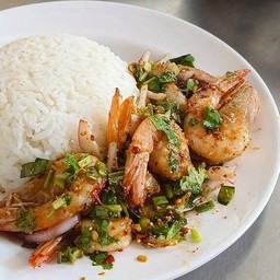 ข้าวลาบกุ้ง(ราดข้าว)