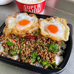 กะเพราถาดเนื้อออสเตรเลีย M