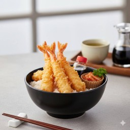 ข้าวหน้ากุ้งเทมปุระ