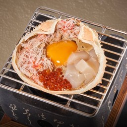 มันปูซูไวหน้าปูและหอยเชลล์