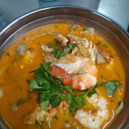 กุ้งครึ่งกิโลต้มยำน้ำข้น