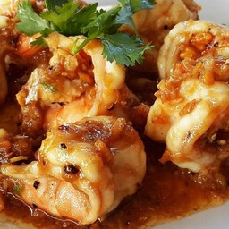 ข้าวกุ้งกระเทียม