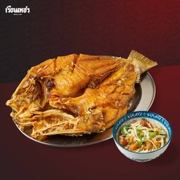 ปลากะพงทอดราดน้ำปลา