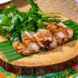 คอหมูย่างน้ำตาลมะพร้าว