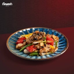 เนื้อปลากะพงผัดเต้าซี่