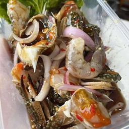 ตำปูม้ากุ้งสด