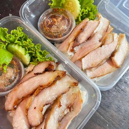 ข้าวคอหมูย่างแท้100%