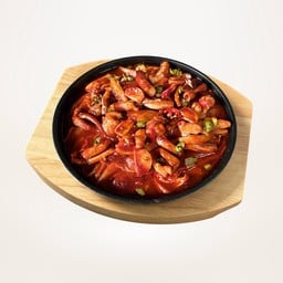 O-JING-EO DEOP-BAP ข้าวปลาหมึกผัดเผ็ด