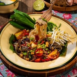 ตำเล็กเคล้าปลาร้าคลั่ก