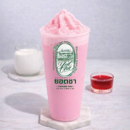 นมชมพูชมพู เย็น หอม มันมากเป็นพิเศษ ปั่น