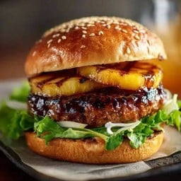 เบอร์เกอร์เนื้อฮาวายเอี้ยน