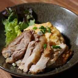 ข้าวไข่ข้น ไก่ย่าง