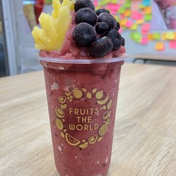 บลูเบอร์รี่ + สับปะรด สมูทตี้