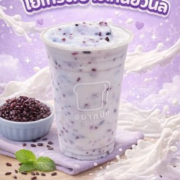 กรีกโยเกิร์ตปั่นข้าวเหนียวนิล
