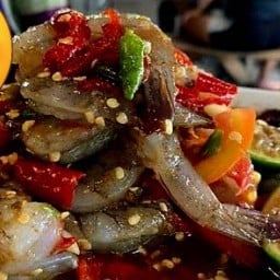 กุ้งสดยำตำ9หน้า